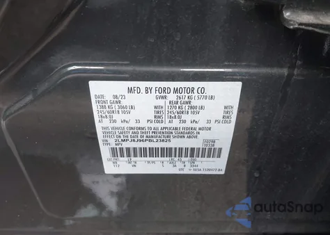 2023 Lincoln Nautilus Standard from USA, damaged, VIN 2LMPJ8J96PBL23825